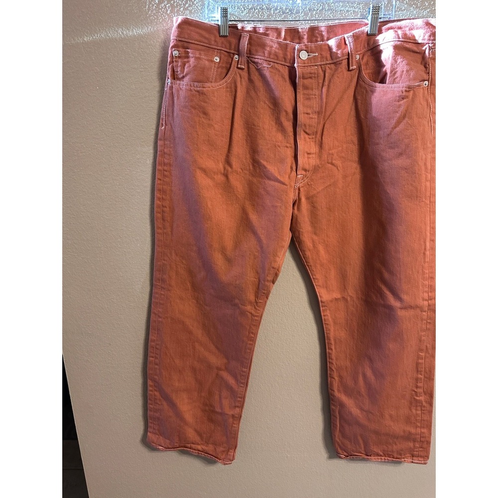 Levi's Orange Jeans Button Fly‎ Cropped Denim Pants